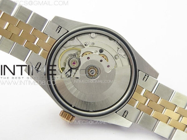 DateJust 31mm 278274 904L SS/RG GMF Best Edition Silver Flowers Crystals Dial on 904L SS/RG Jubilee Bracelet A2824 - Image 23
