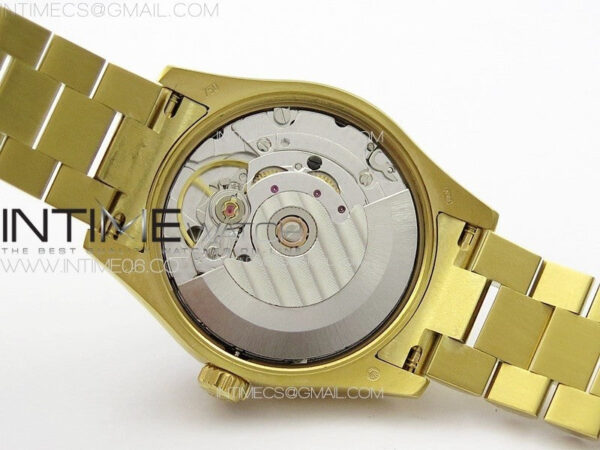 DateJust 31mm YG APSF Best Edition Green Flowers Crystals Dial on President Bracelet A2824 - Image 23