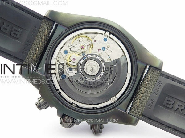 CHRONOMAT 44MM BLACKSTEEL V9F 1:1 SPECIAL EDITION BLACK DIAL ON BLACK RUBBER STRAP - Image 23