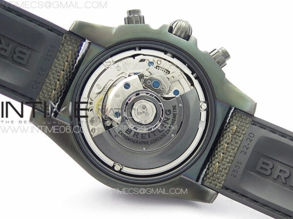 CHRONOMAT 44MM BLACKSTEEL V9F 1:1 SPECIAL EDITION BLACK DIAL ON BLACK RUBBER STRAP - Image 24