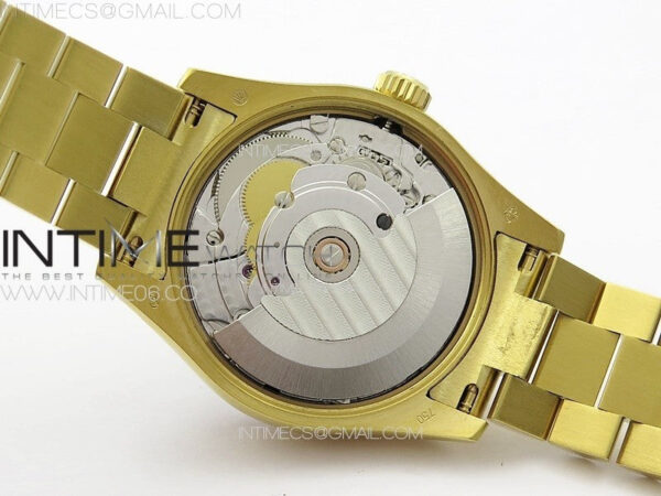 DateJust 31mm YG APSF Best Edition Green Flowers Crystals Dial on President Bracelet A2824 - Image 24
