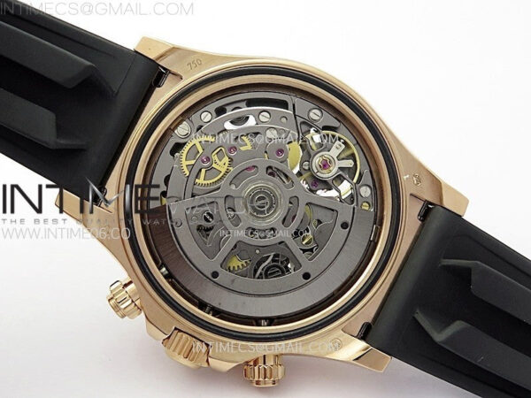 Blacken Daytona RG Rainbow Bezel GETF Best Edition Skeleton Dial on Rubber Strap SA4130 - Image 25