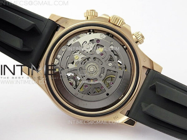 Blacken Daytona RG Rainbow Bezel GETF Best Edition Skeleton Dial on Rubber Strap SA4130 - Image 26