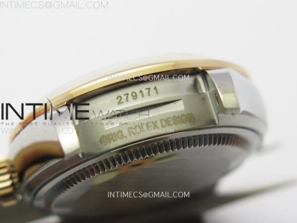 Datejust 28mm 279171 Smooth Bezel SS/RG APSF Best Edition Gray Dial Roman Markers on SS Jubilee Bracelet NH05 - Image 26