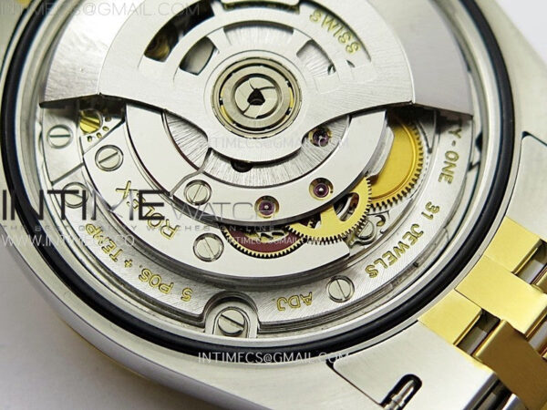DateJust 36 SS 126233 904L SS/YG VSF 1:1 Best Edition Gray Dial Green Roman Markers on Jubilee Bracelet VS3235 - Image 29