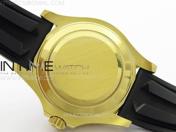 Yacht-Master 126655 YG 3EF 1:1 Best Edition 3D Black Ceramic Bezel on Black Rubber Strap VR3235 - Image 32