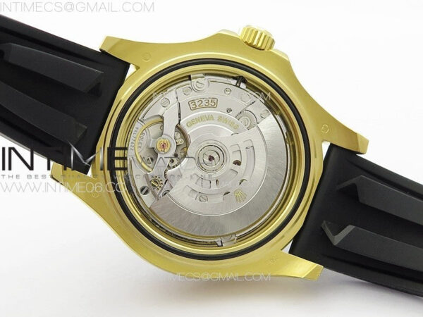 Yacht-Master 126655 YG 3EF 1:1 Best Edition 3D Black Ceramic Bezel on Black Rubber Strap VR3235 - Image 34