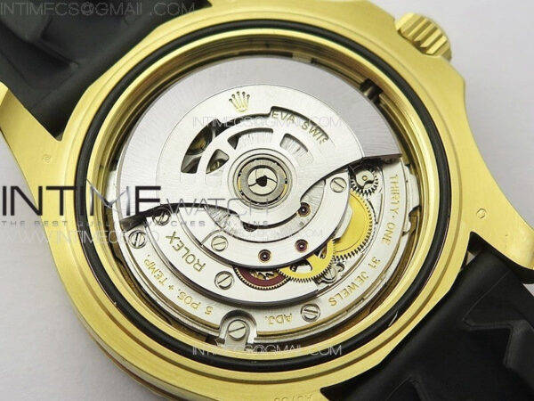 Yacht-Master 126658 YG VSF 1:1 Best Edition Black Ceramic Bezel on Oysterflex Strap VS3235 - Image 35