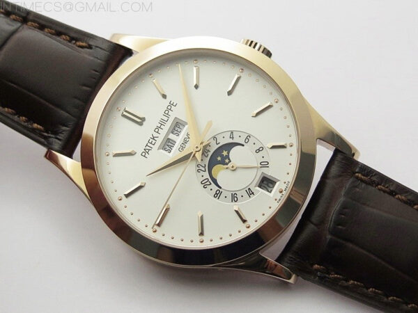 Annual Calendar Complications 5396 RG GRF Best Edition White dial on Brown leather strap A324 - Image 2
