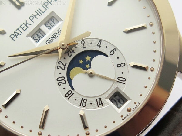Annual Calendar Complications 5396 RG GRF Best Edition White dial on Brown leather strap A324 - Image 5