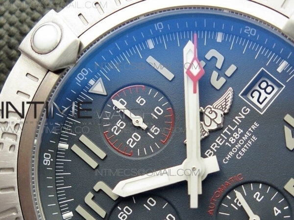 AVENGER BANDIT E1338310 TI V9F 1:1 BEST EDITION GRAY DIAL ON GRAY NYLON STRAP A7750 (FREE EXTRA STRAP) - Image 9
