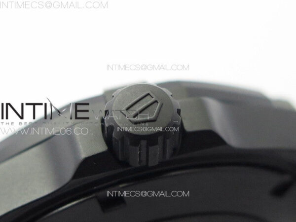 Aquaracer Calibre 5 PVD 41mm TARF 1:1 Best Edition Carbon/Yellow Dial on Black Nylon Strap SW200 - Image 9