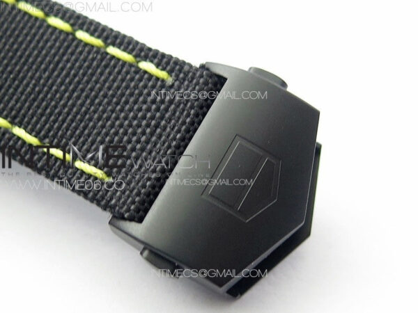 Aquaracer Calibre 5 PVD 41mm TARF 1:1 Best Edition Carbon/Yellow Dial on Black Nylon Strap SW200 - Image 11