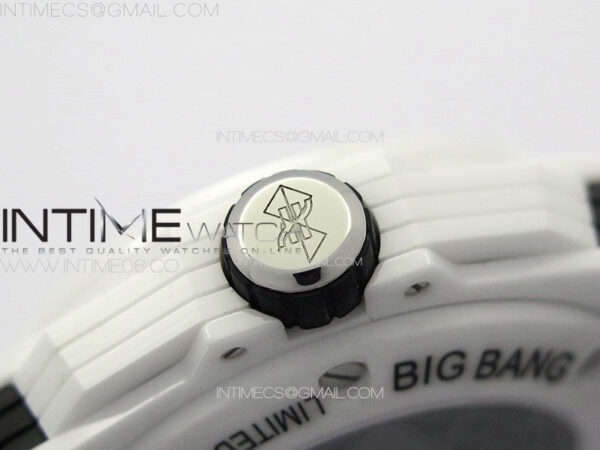 Big Bang Sang Bleu II White Ceramic ZF Best Edition on White Rubber Strap A1240 - Image 13