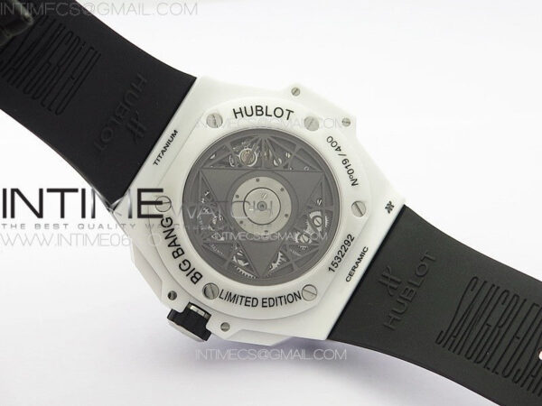 Big Bang Sang Bleu II White Ceramic ZF Best Edition on White Rubber Strap A1240 - Image 22