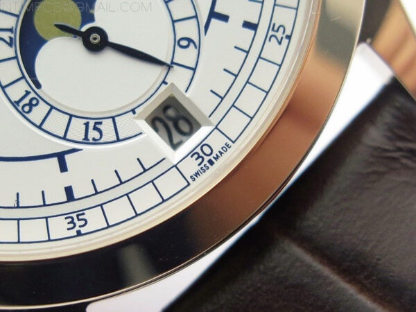 Annual Calendar Complications 5396 RG GRF Best Edition White dial Blue Markers on Brown leather strap A324 - Image 6