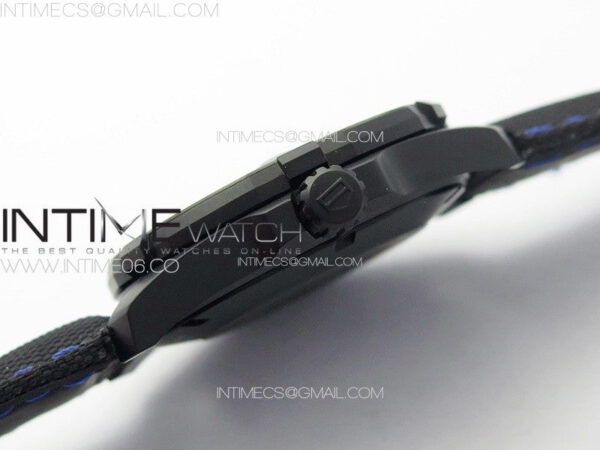 Aquaracer Calibre 5 PVD 41mm TARF 1:1 Best Edition Carbon/Blue Dial on Black Nylon Strap SW200 - Image 8