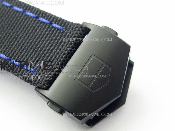 Aquaracer Calibre 5 PVD 41mm TARF 1:1 Best Edition Carbon/Blue Dial on Black Nylon Strap SW200 - Image 11