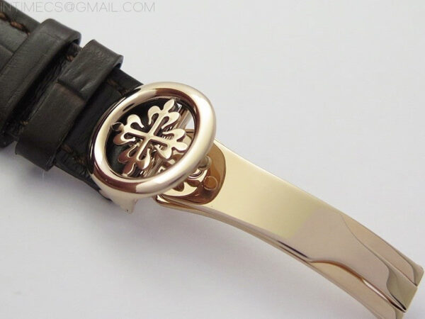 Annual Calendar Complications 5396 RG GRF Best Edition White dial Blue Markers on Brown leather strap A324 - Image 12