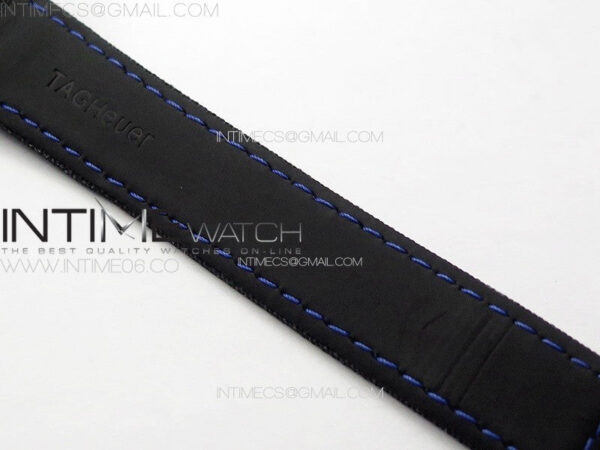 Aquaracer Calibre 5 PVD 41mm TARF 1:1 Best Edition Carbon/Blue Dial on Black Nylon Strap SW200 - Image 16