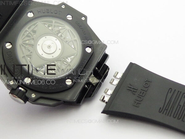 Big Bang Sang Bleu II Black Ceramic ZF Best Edition on Black Rubber Strap A1240 - Image 21