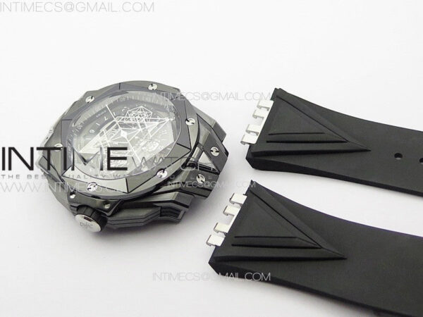 Big Bang Sang Bleu II Black Ceramic ZF Best Edition on Black Rubber Strap A1240 - Image 22