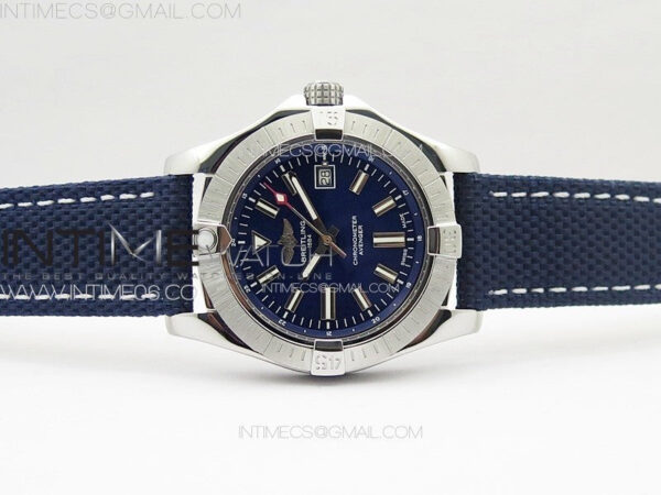 Avenger Automatic 43mm SS B50 Best Edition Blue Dial on Blue Nylon Strap A2824 - Image 3