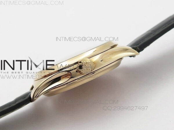 Calatrava 5227 BP Version RG Black Dial on Black Leather Strap Japanese MIYOTA 9015 PP324CS - Image 5