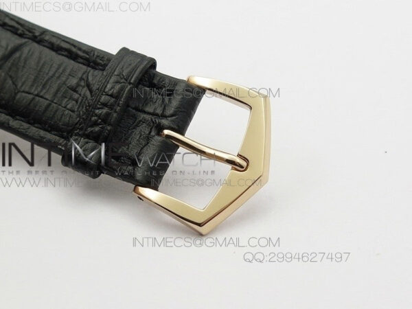 Calatrava 5227 BP Version RG Black Dial on Black Leather Strap Japanese MIYOTA 9015 PP324CS - Image 7