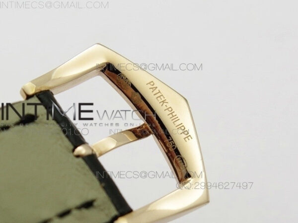 Calatrava 5227 BP Version RG Black Dial on Black Leather Strap Japanese MIYOTA 9015 PP324CS - Image 8