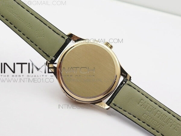 Calatrava 5227 BP Version RG Black Dial on Black Leather Strap Japanese MIYOTA 9015 PP324CS - Image 9