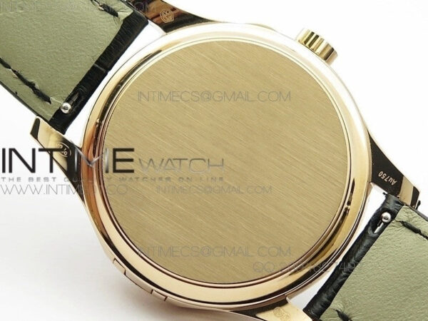Calatrava 5227 BP Version RG Black Dial on Black Leather Strap Japanese MIYOTA 9015 PP324CS - Image 10
