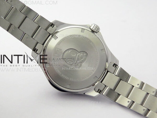 Aquaracer Calibre 5 41.5mm TARF 1:1 Best Edition Black Dial Black Bezel on SS Bracelet SW200 - Image 20