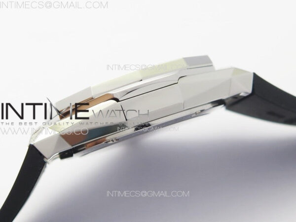 Classic Fusion Orlinski SS B50F 1:1 Best Edition Black Faceted Dial on Black Rubber Strap A2892 - Image 10