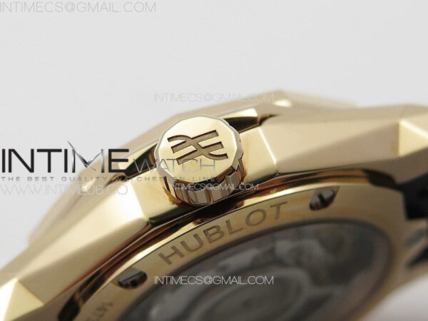 Big BangClassic Fusion Orlinski RG APSF 1:1 Best Edtion Facetd Black Dial on Black Rubber Strap A2892 to HUB1100 - Image 10