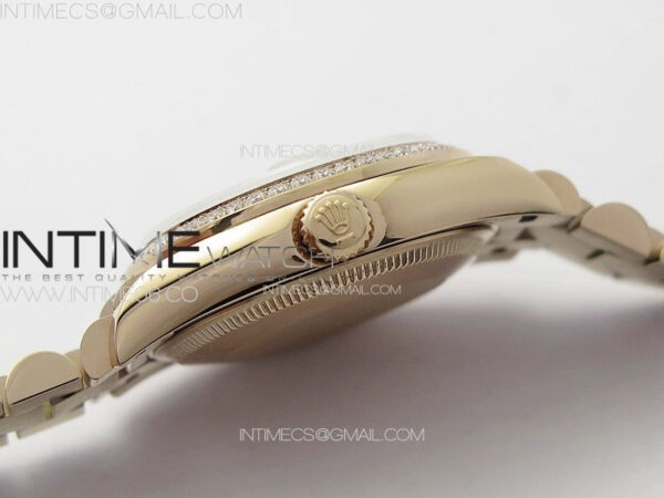 DateJust 31mm RG/Crystals Bezel APSF Best Edition White MOP Dial Crystals Markers on President Bracelet A2824 - Image 11