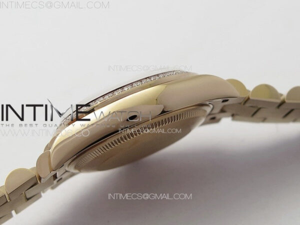DateJust 31mm RG/Crystals Bezel APSF Best Edition White MOP Dial Crystals Markers on President Bracelet A2824 - Image 13