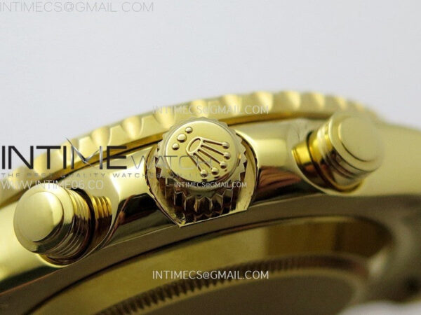 YachtMaster II 116688 Blue Ceramic Bezel YG KF 1:1 Best Edition White Dial on YG Bracelet A7750 - Image 15