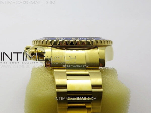 YachtMaster II 116688 Blue Ceramic Bezel YG KF 1:1 Best Edition White Dial on YG Bracelet A7750 - Image 18