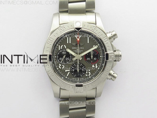 Avenger Chrono SS 369 Subdial B50 Gray Dial on SS Bracelet A7750