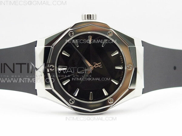 Big Bang Classic Fusion Orlinski SS APSF 1:1 Best Edtion Black Faceted Dial on Black Rubber Strap A2892 to HUB1100 - Image 3