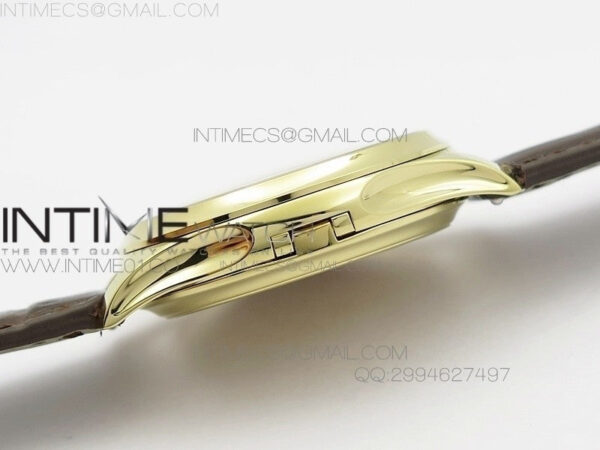 Calatrava 5227 BP Version YG White Dial on Brown Leather Strap Japanese MIYOTA 9015 PP324CS - Image 6