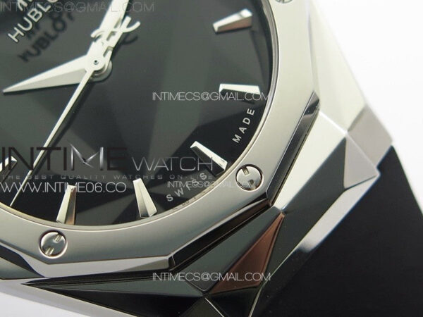 Big Bang Classic Fusion Orlinski SS APSF 1:1 Best Edtion Black Faceted Dial on Black Rubber Strap A2892 to HUB1100 - Image 6