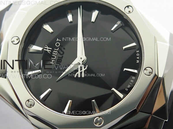 Big Bang Classic Fusion Orlinski SS APSF 1:1 Best Edtion Black Faceted Dial on Black Rubber Strap A2892 to HUB1100 - Image 7