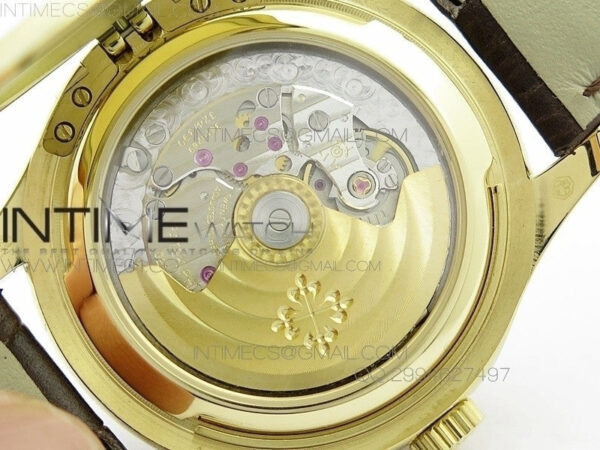 Calatrava 5227 BP Version YG White Dial on Brown Leather Strap Japanese MIYOTA 9015 PP324CS - Image 12