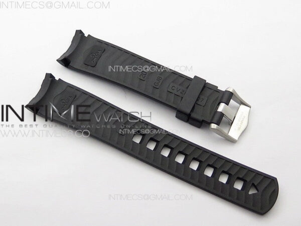 Black Rubber Strap For Seamaster Diver 300M 20mm - Image 2