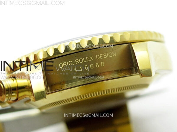YachtMaster II 116688 Blue Ceramic Bezel YG KF 1:1 Best Edition White Dial on YG Bracelet A7750 - Image 31