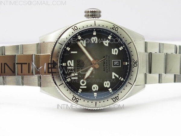 Autavia WBE5116 42mm SS TAR 1:1 Best Edition Gray Dial on SS Bracelet SW200 - Image 3