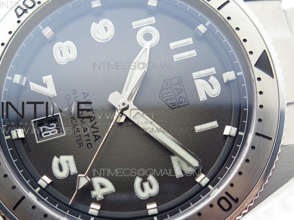 Autavia WBE5116 42mm SS TAR 1:1 Best Edition Gray Dial on SS Bracelet SW200 - Image 4