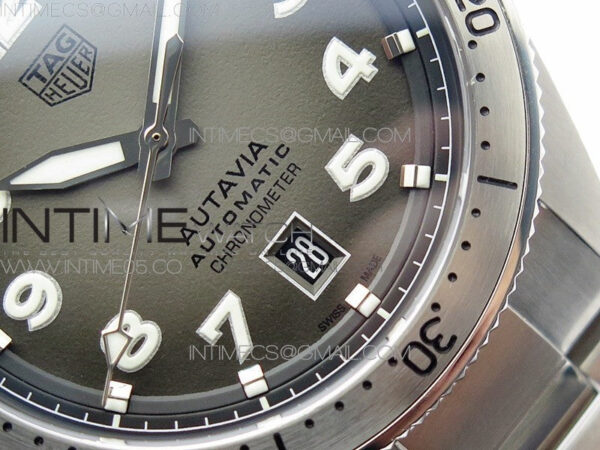 Autavia WBE5116 42mm SS TAR 1:1 Best Edition Gray Dial on SS Bracelet SW200 - Image 5